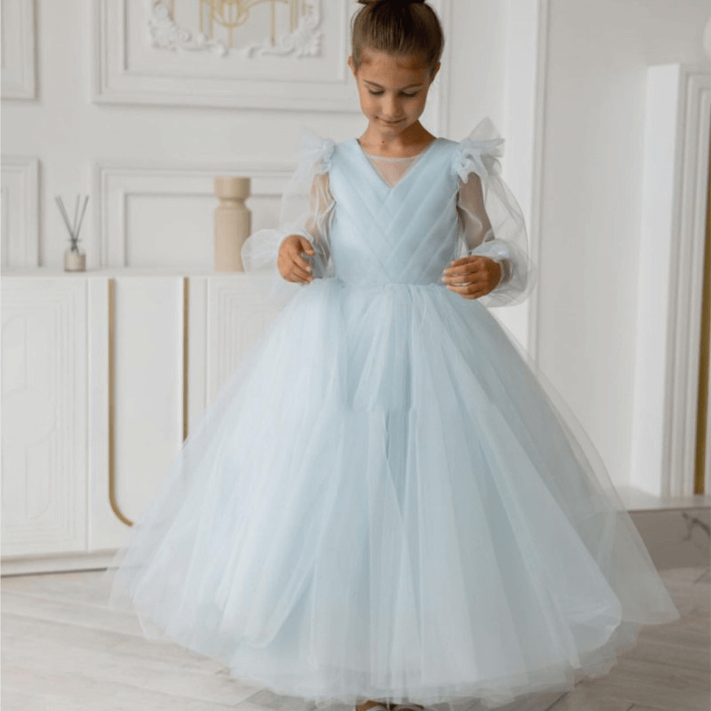 Robe de princesse en tulle longueur au sol