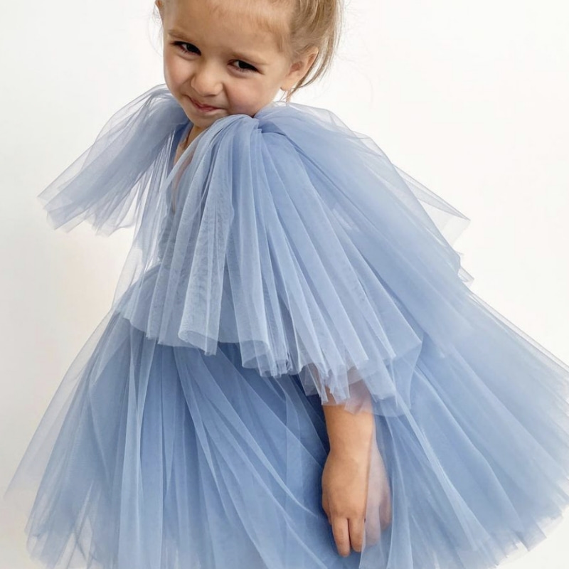 Princesse Tutu Cap Sleeve Tulle bleu Derss