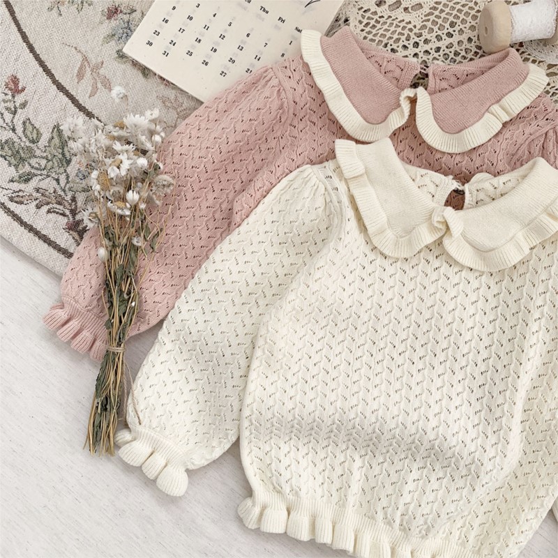 Ensemble de robe pull tricotée en coton princesse