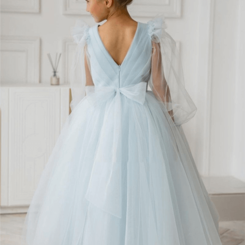 Robe de princesse en tulle longueur au sol