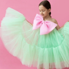 Robe tutu à gros nœud et épaules dénudées