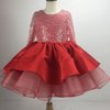 Robe Tutu à Paillettes et Manches Longues