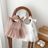 Robe barboteuse tutu sans manches avec nœud