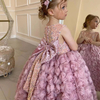 Robe sans manches princesse rose éblouissante