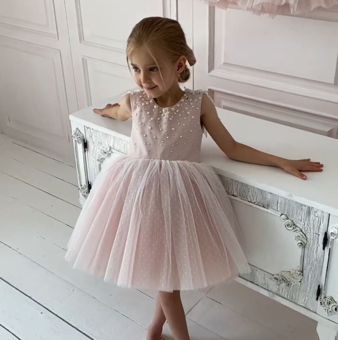 Robe sans manches Princess Pearl avec aile d'ange