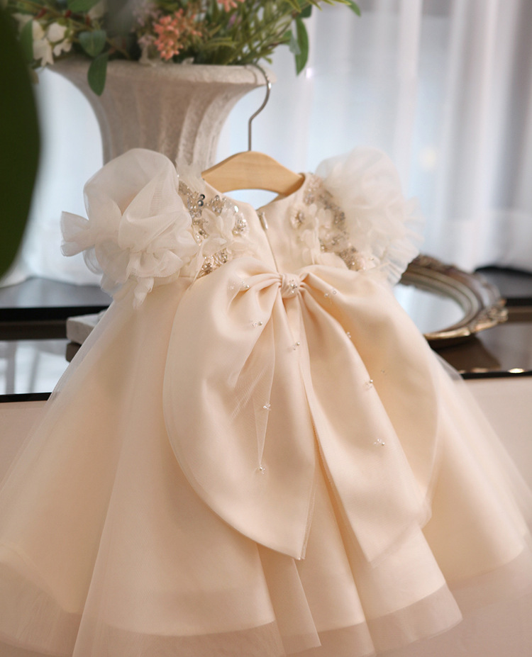 Robe Tutu Fille Fleur en Dentelle