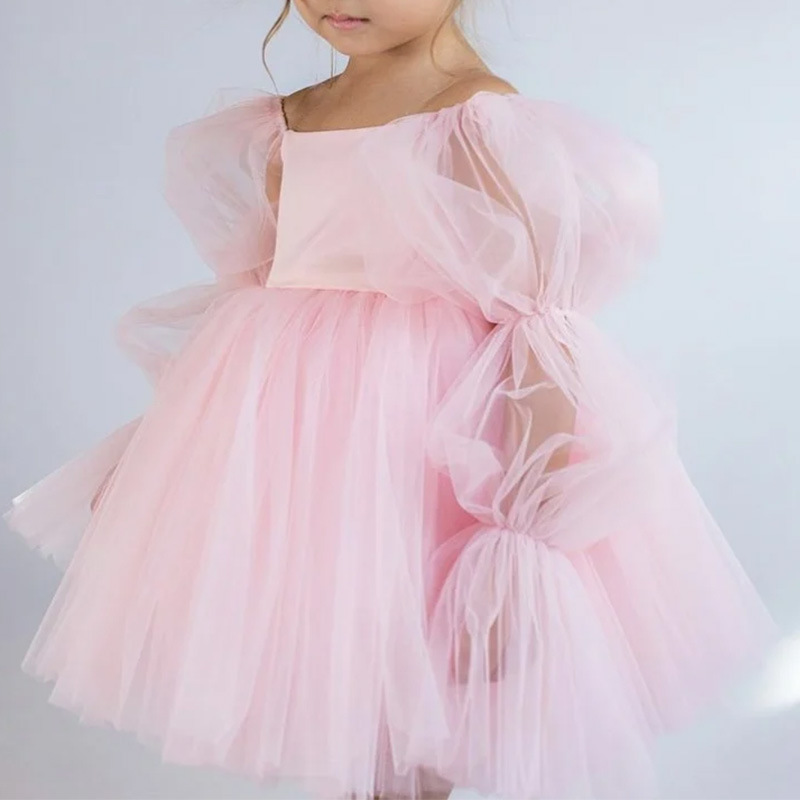 Robe Tutu à épaules dénudées et manches bouffantes